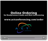 ACT Conferencing Online Ordering Video